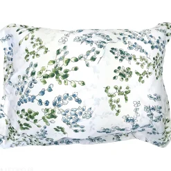 Linnea Taie d'oreiller 50x70 cm satin de coton ANGÈLE vert tilleul