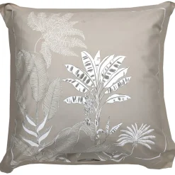 Linnea Taie d'oreiller 65x65 cm satin de coton CAYENNE beige ficelle