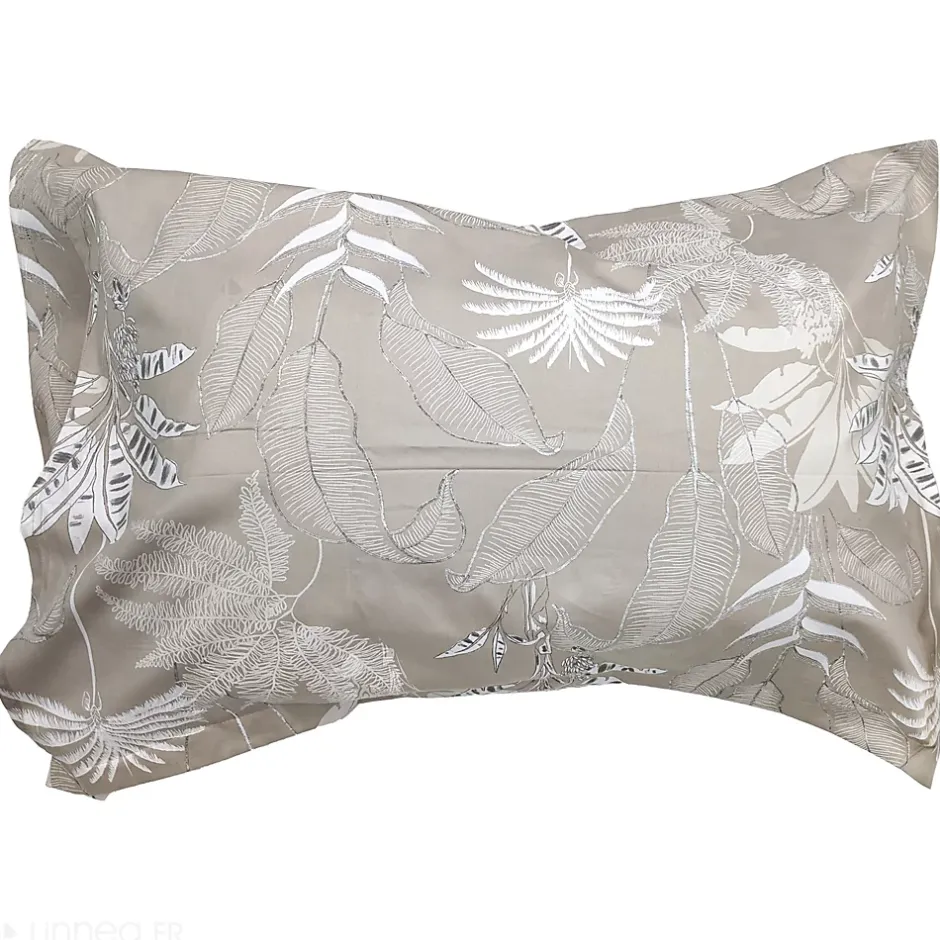 Linnea Taie d'oreiller 50x70 cm satin de coton CAYENNE beige ficelle Outlet