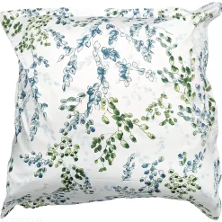 Linnea Taie d'oreiller 65x65 cm satin de coton ANGÈLE vert tilleul Sale