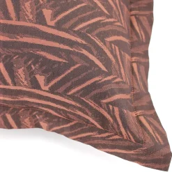 Linnea Taie d'oreiller 65x65 cm Satin de coton OPERA Marron foncé