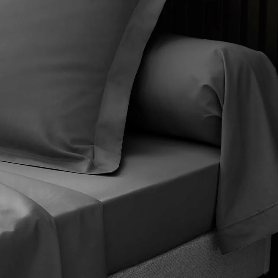 Douceur D'Intérieur Taies d'Oreiller Percale 63x63 anthracite