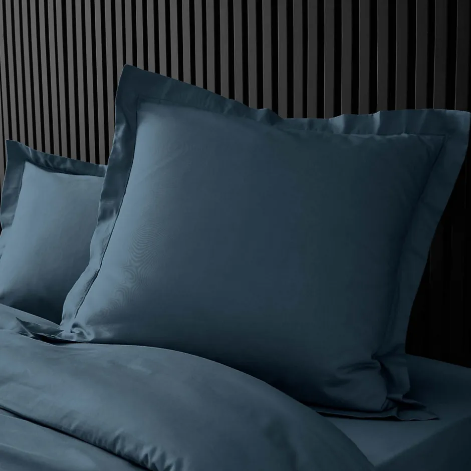 Douceur D'Intérieur Taies d'Oreiller Percale 63x63 bleu
