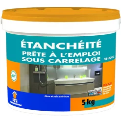 Prb Étanchéité Prête à l Emploi Sous Carrelage 5kg - Protection Imperméable - Application Facile - Idéal Avant Pose de Carrelage