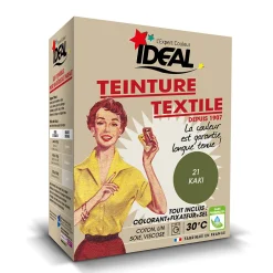 Ideal Teinture textile vintage kaki Idéal 350g