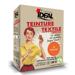 Ideal Teinture textile vintage orange Idéal 350g