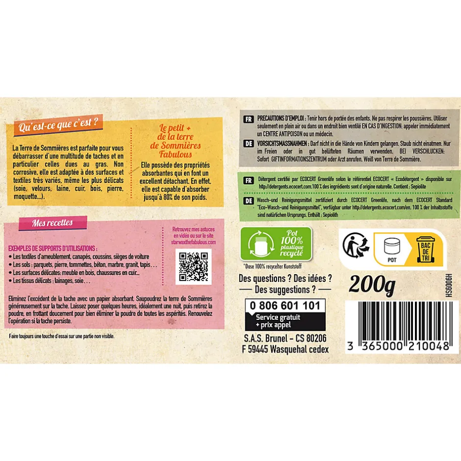 Starwax Fabulous The fabulous Terre de Sommières 200 g