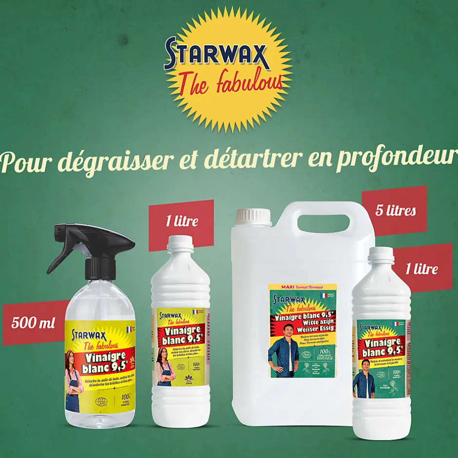Starwax The fabulous Vinaigre blanc 9,5° 1L