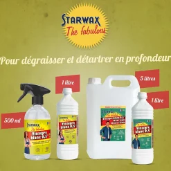 Starwax The fabulous Vinaigre blanc 9,5° parfum citron 500ml Best