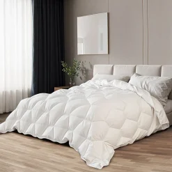 The White Stone Couette 4 Saisons avec Clips 140x200 cm Outlet