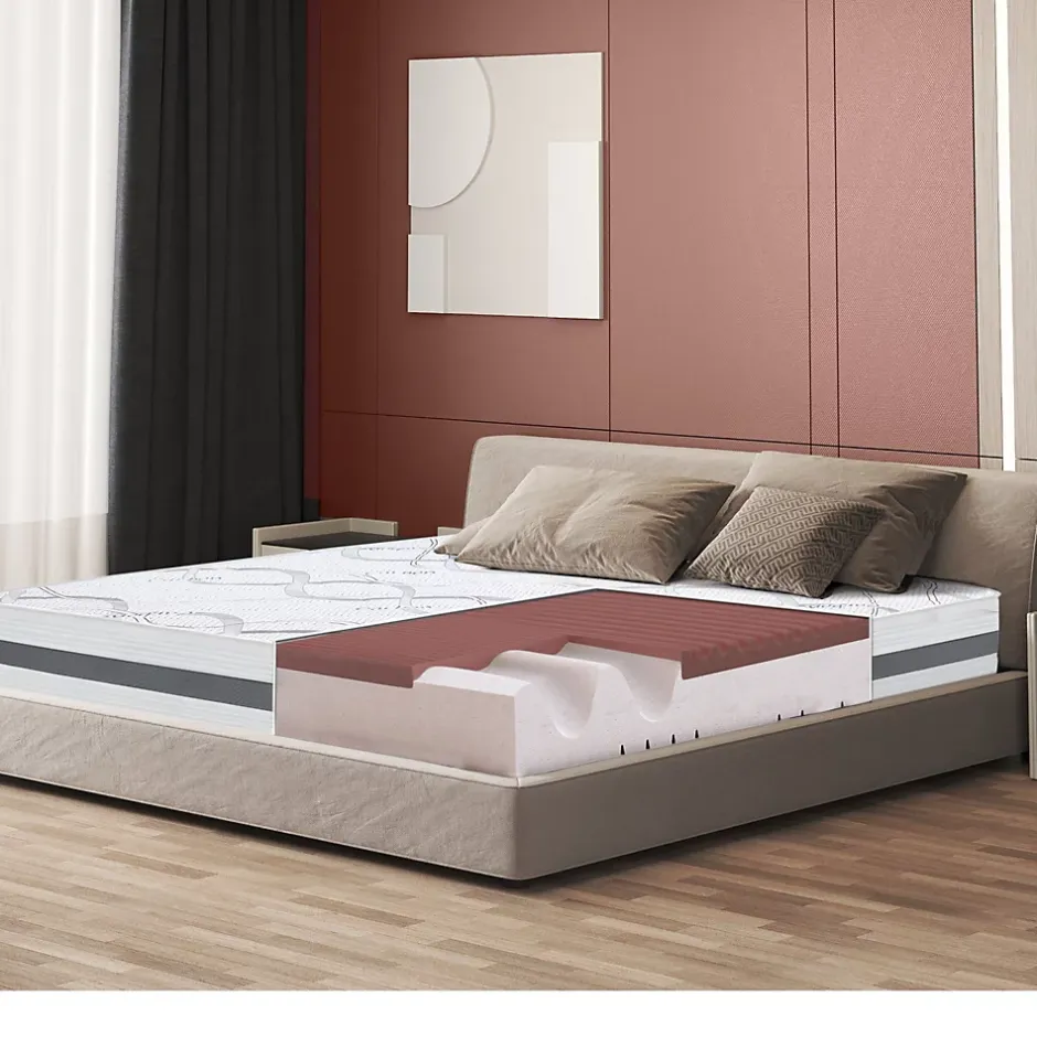 The White Stone Matelas en Mousse à Mémoire de Forme 115x185 cm Hauteur 27 cm New
