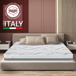 The White Stone Matelas en Mousse à Mémoire de Forme 165x210 cm Hauteur 27 cm