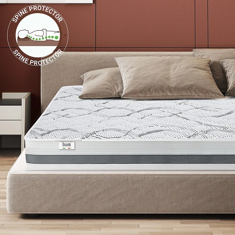 The White Stone Matelas en Mousse à Mémoire de Forme 130x170 cm Hauteur 27 cm Hot