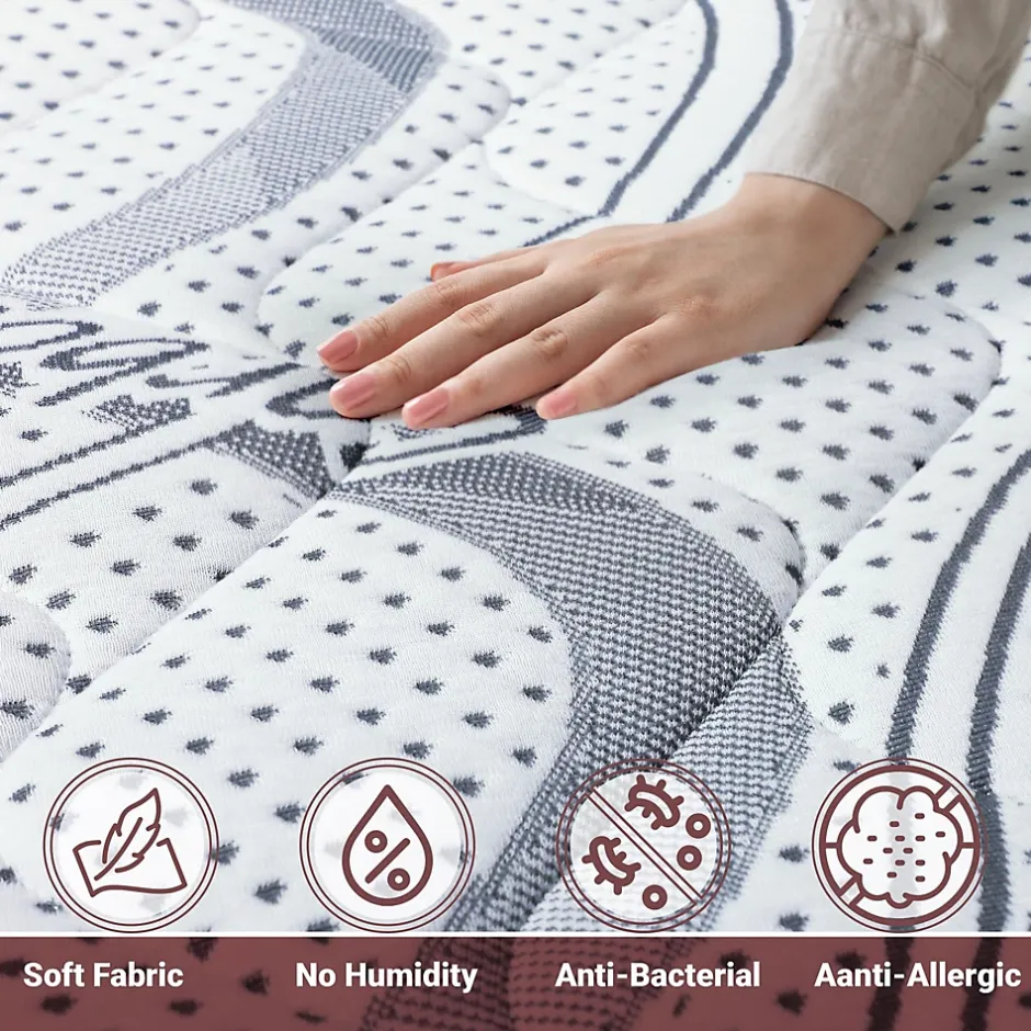 The White Stone Matelas en Mousse à Mémoire de Forme 200x220 cm Hauteur 27 cm Best