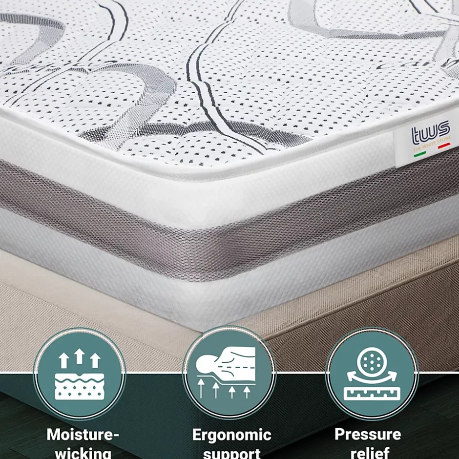 The White Stone Matelas Orthopédique 120x210 cm Fermeté Moyenne Sale
