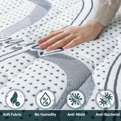 The White Stone Matelas Orthopédique 95x180 cm Fermeté Moyenne
