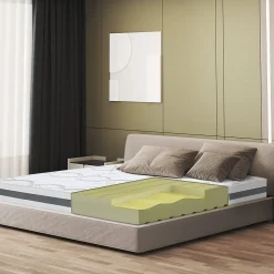 The White Stone Matelas Orthopédique 100x210 cm Fermeté Moyenne