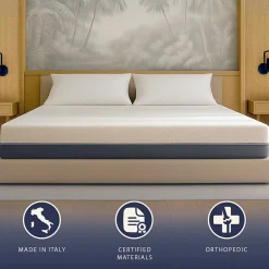 The White Stone Matelas 140x190 Memory Foam et Mousse Haut 22 cm Sale