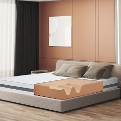 The White Stone Matelas 200x220 cm en Mousse Antibactérien