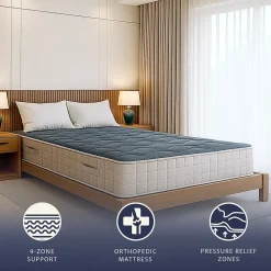 The White Stone Matelas 90x200 cm en Mousse à Mémoire, Hauteur 20 cm Discount