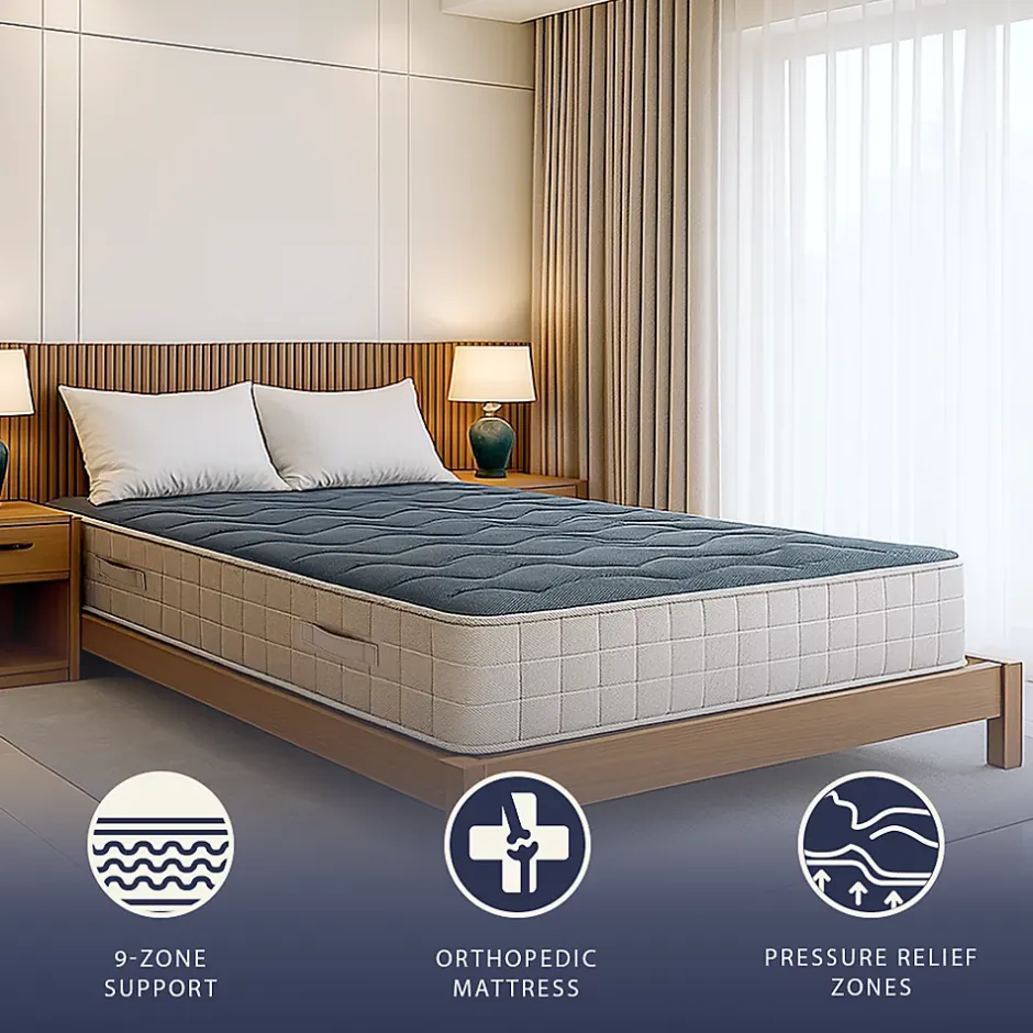 The White Stone Matelas 90x200 cm en Mousse à Mémoire, Hauteur 20 cm Discount