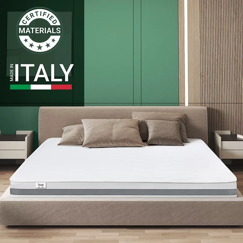 The White Stone Matelas 155x210 cm en Mousse Antibactérien Best