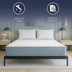 The White Stone Matelas 140x190 cm en Mousse Hypoallergénique et Memory Foam, Hauteur 22 cm Sale