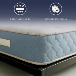 The White Stone Matelas 140x190 cm en Mousse Hypoallergénique et Memory Foam, Hauteur 22 cm Sale