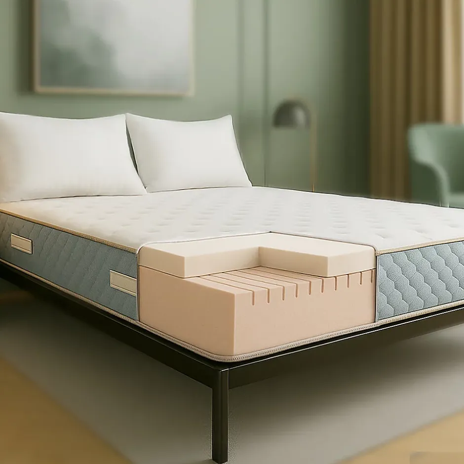The White Stone Matelas 140x190 cm en Mousse Hypoallergénique et Memory Foam, Hauteur 22 cm Sale