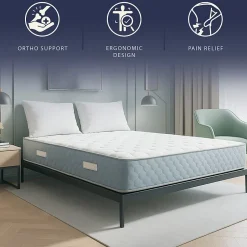 The White Stone Matelas 140x190 cm en Mousse Hypoallergénique et Memory Foam, Hauteur 22 cm Sale