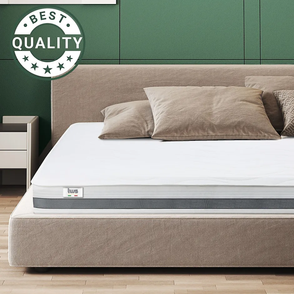 The White Stone Matelas 180x205 cm en Mousse Antibactérien
