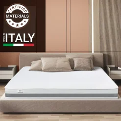 The White Stone Matelas 150x195 cm en Mousse Antibactérien Clearance