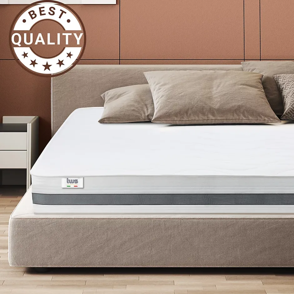 The White Stone Matelas 150x195 cm en Mousse Antibactérien Clearance