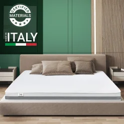 The White Stone Matelas 90x200 cm en Mousse Antibactérien