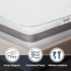The White Stone Matelas 165x190 cm en Mousse Antibactérien Sale