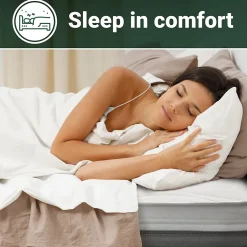 The White Stone Matelas 90x175 cm en Mousse Antibactérien