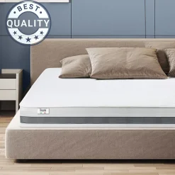 The White Stone Matelas 155x205 cm en Mousse Antibactérien New