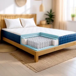 The White Stone Matelas 180x200cm, Hauteur 30 cm, avec Ressorts Ensachés et Memory Foam Clearance