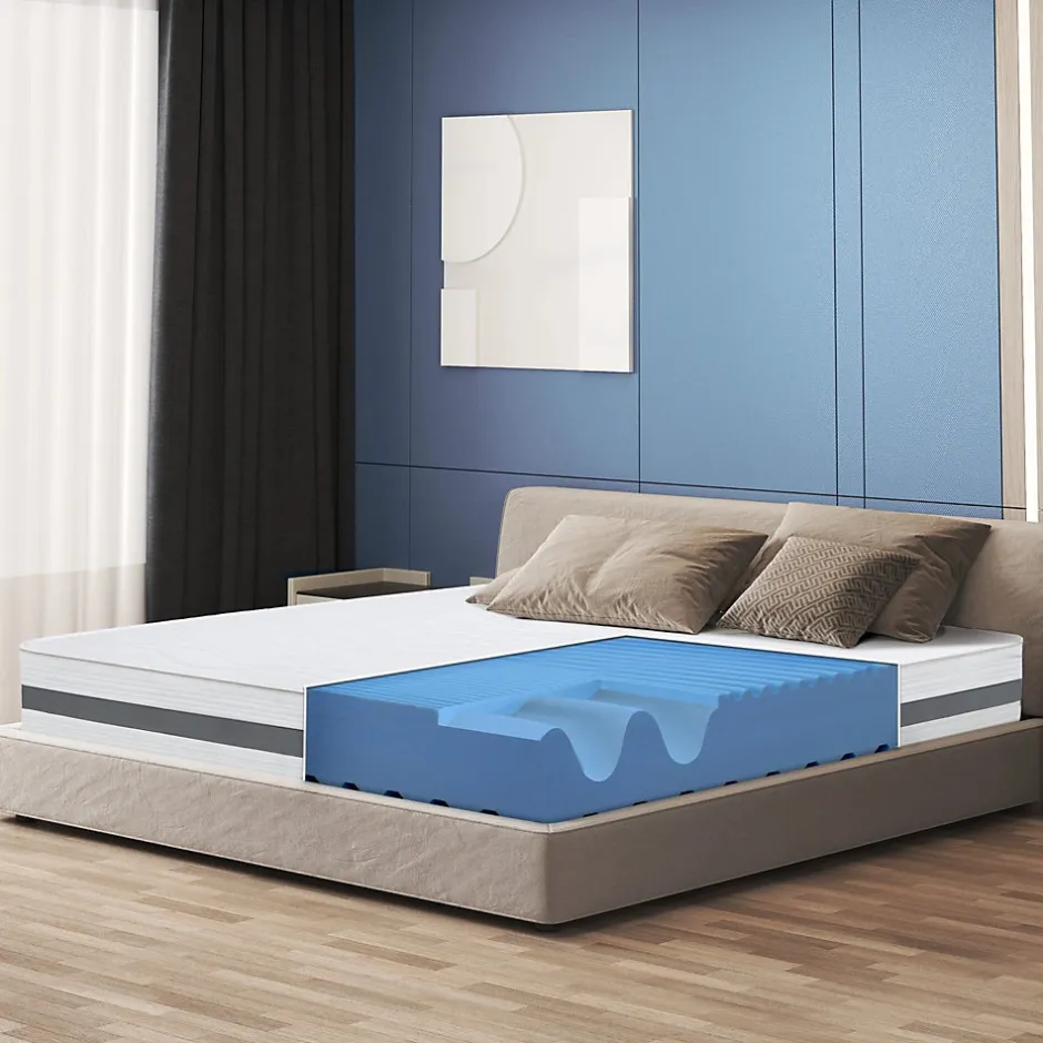 The White Stone Matelas 120x190 cm en Mousse Antibactérien