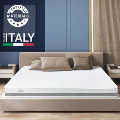 The White Stone Matelas 120x190 cm en Mousse Antibactérien