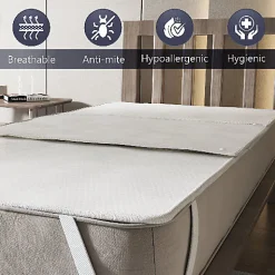 The White Stone Protège-matelas 165x195 Imperméable avec Alèse Amovible