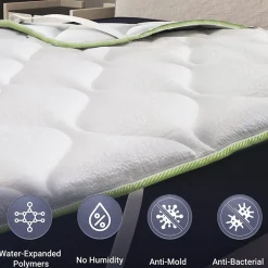 The White Stone Surmatelas Rafraîchissant avec Élastiques 165x195 New