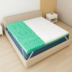 The White Stone Surmatelas 135x190 en Memory Foam Breeze à 9 Zones
