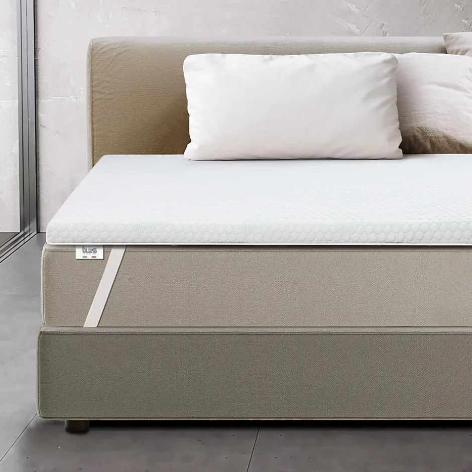 The White Stone Surmatelas en mousse à mémoire de forme 75 x 185 cm