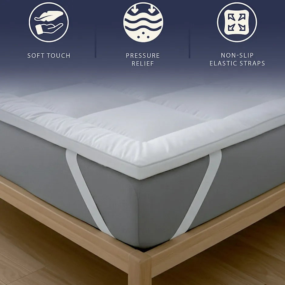 The White Stone Surmatelas 180x200 cm en ouate de 800 g