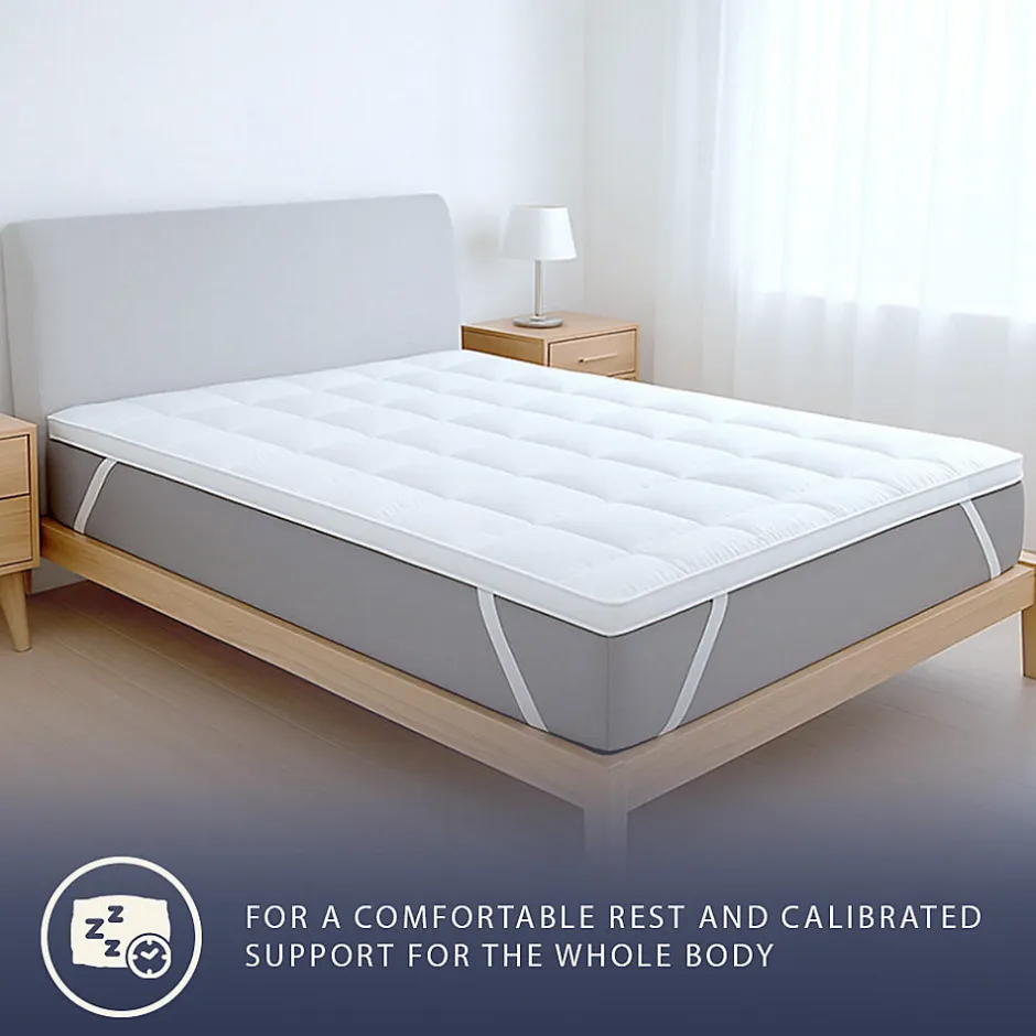The White Stone Surmatelas 180x200 cm en ouate de 800 g