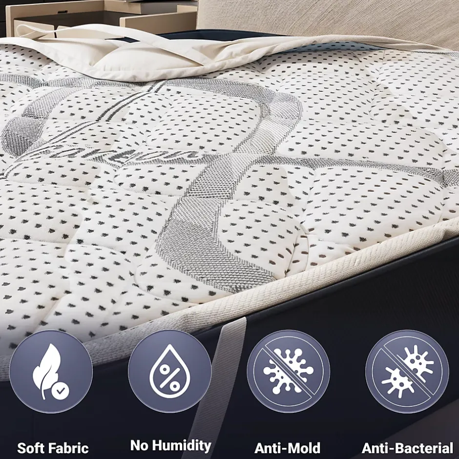 The White Stone Surmatelas 120x190 respirant hauteur 5 cm New
