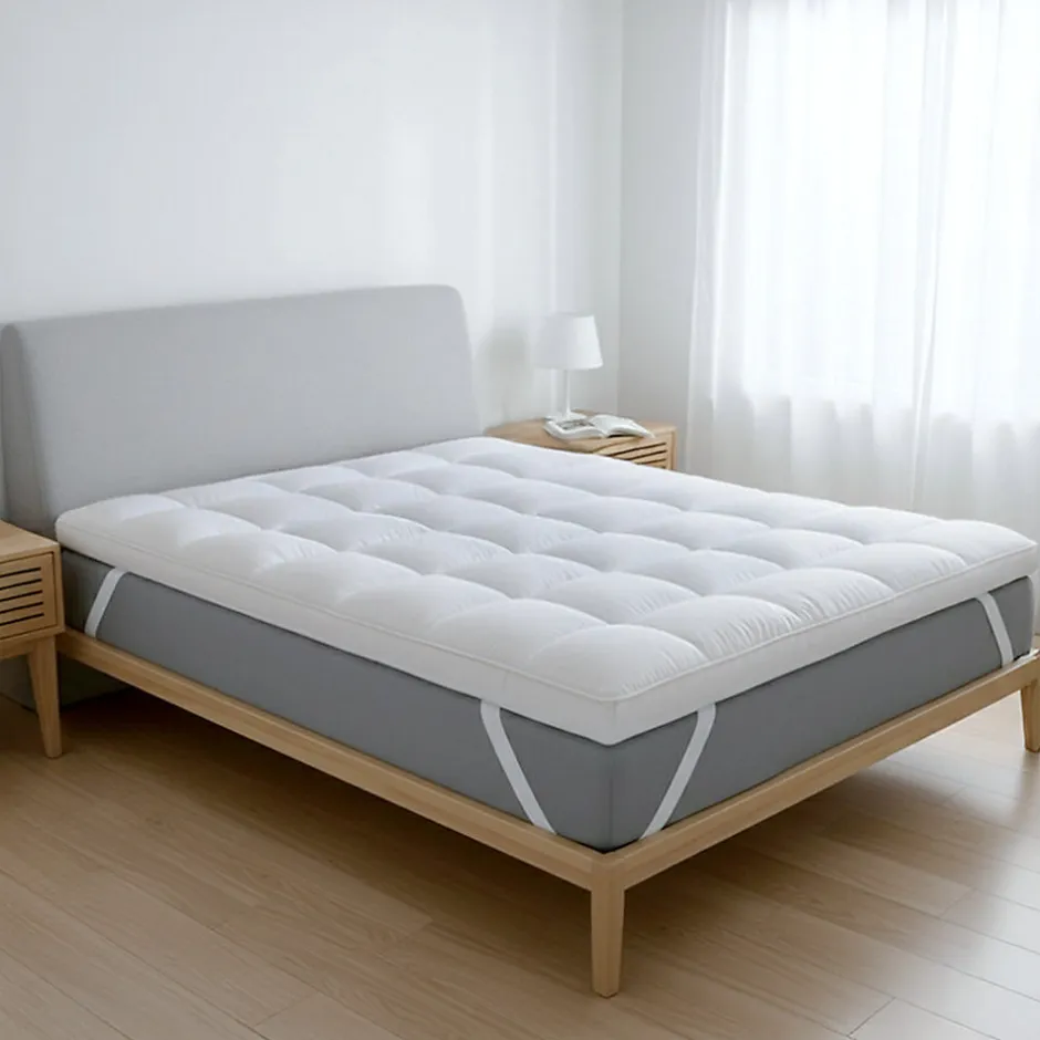 The White Stone Surmatelas 180x200 cm avec rembourrage en ouate de 1000 g/m²
