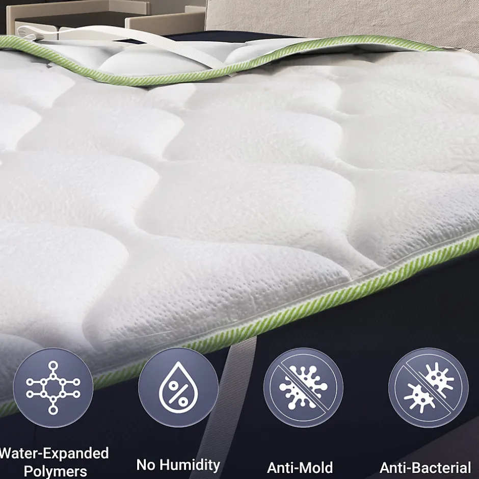 The White Stone Surmatelas Rafraîchissant avec Élastiques 160x200 Hot