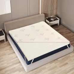 The White Stone Surmatelas 100x200 cm en Latex Naturel, Déhoussable 5 cm Clearance